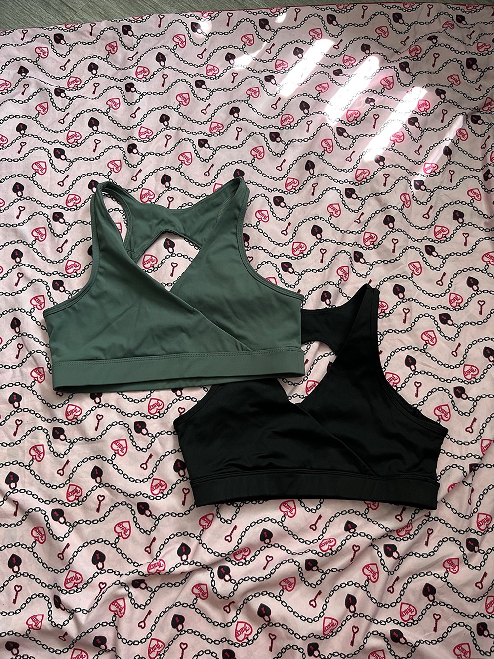 Open Back Sports Brad - Green and Black
